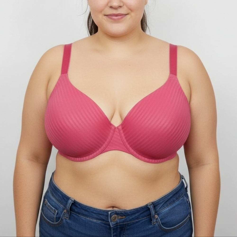Penningtons TiVoglio Unpadded Underwire Unlined Bra Pink Size 44C